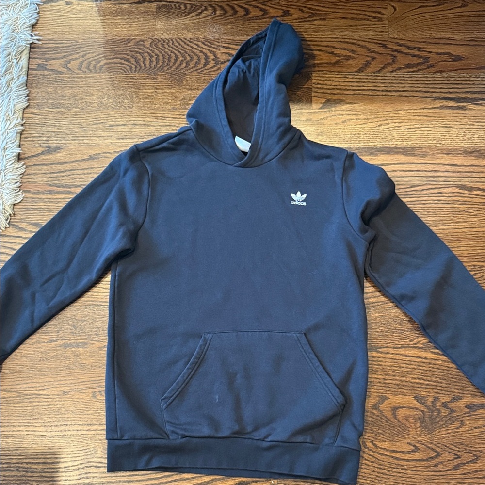 Adidas Men's Navy Hoodie Sweater